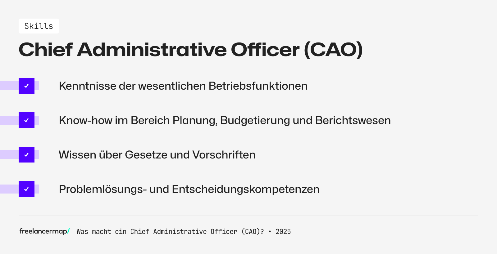 Diese Skills sollte ein Chief Administrative Officer besitzen