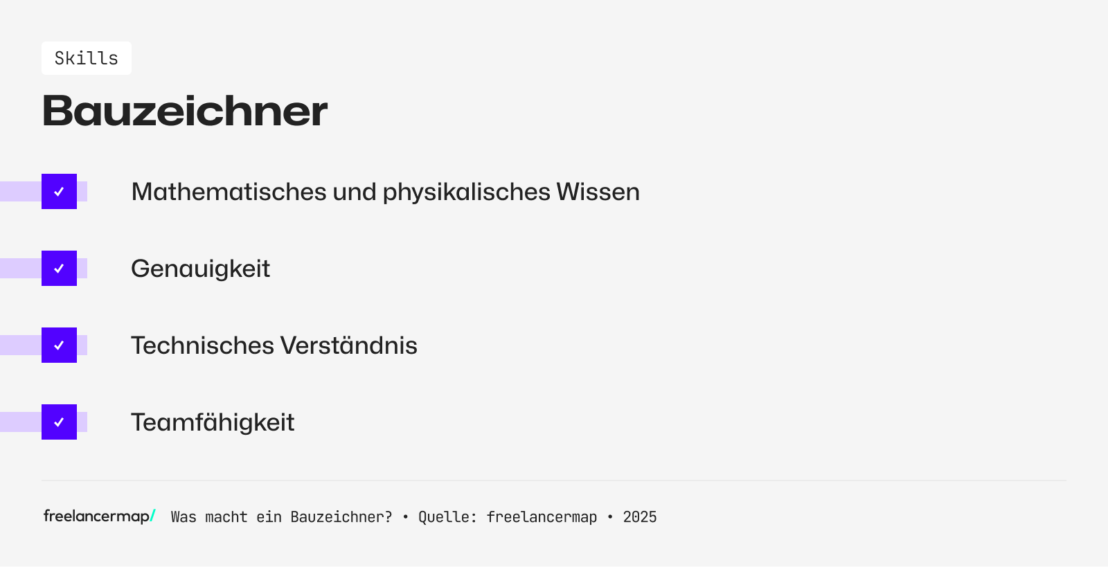Ein Bauzeichner hat physikalisches Fachwissen